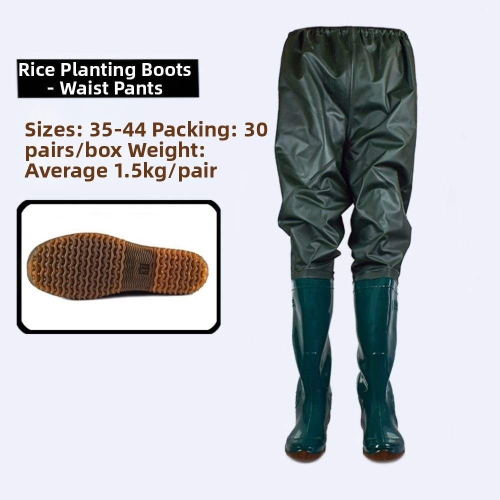 Fishing Pants Waterproof - Celana Wading PVC Plastik Baru, Sepatu