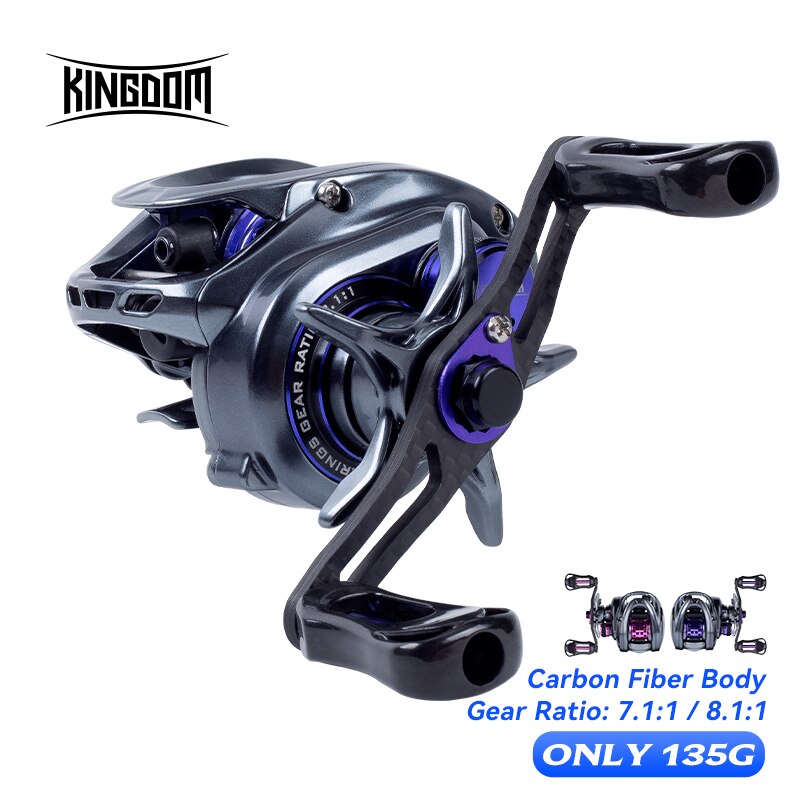 Kastking Reel Zephyr - Kerajaan Baitcasting Reel pancing 135g Ultra