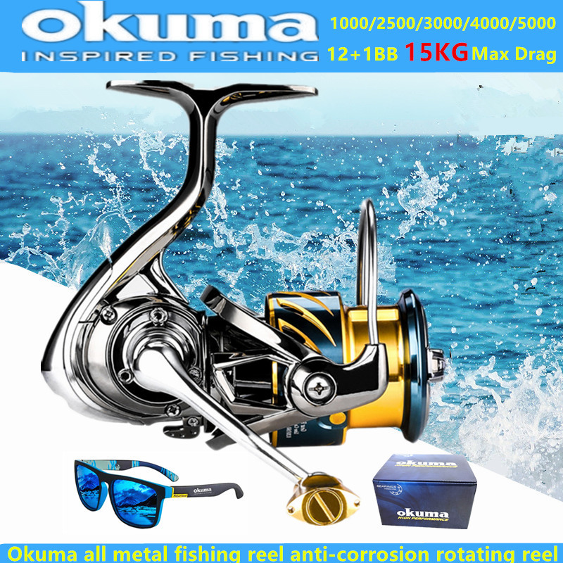 Okuma Reel Pancing Logam Penuh - Daiwa Reel Fuego ulasan dan harga
